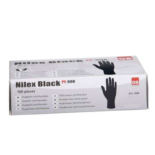 Nilex Engangshandsker (str. 10) 100 Stk. Sort