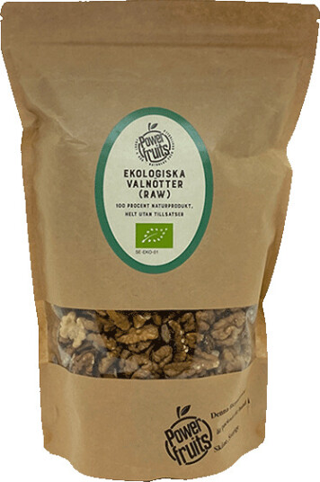 Powerfruits Økologiske Valnøtter 500 gram OS Powerfruits Økologiske Valnøtter 500 gram OS