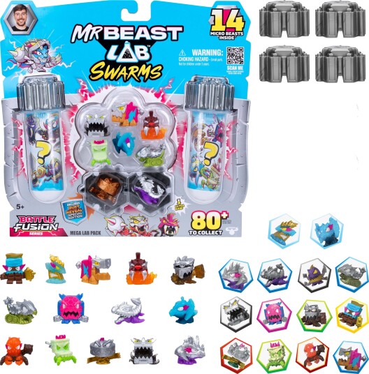 Beast Lab Swarms Samlefigurer Battle Fusion Surprise 14-pakk Beast Lab Swarms Samlefigurer Battle Fusion Surprise 14-pakk