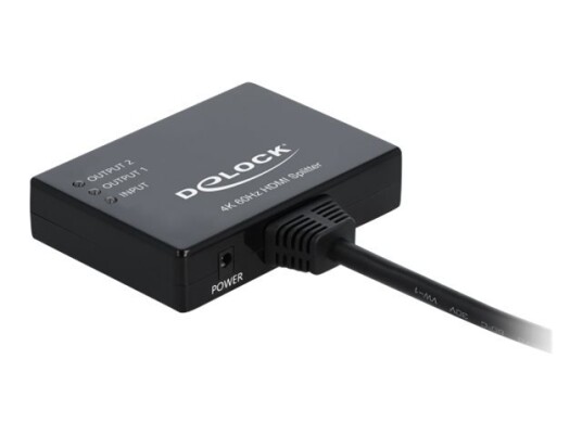 Delock - Video/Lyd-Splitter - 2 X Hdmi - Stasjonær Delock - Video/Lyd-Splitter - 2 X Hdmi - Stasjonær