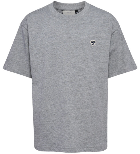 Hummel T skjorte hmlJR Grey Melange 9 10 år 134 140 T skjorte Grå