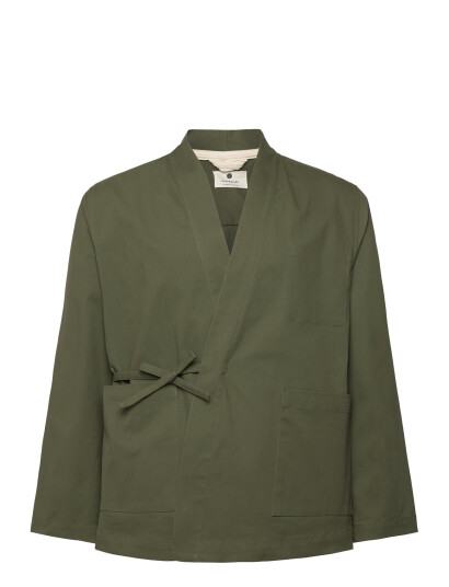 Anerkjendt Akjesper Kimono Overshirt - Khaki green - L Anerkjendt Akjesper Kimono Overshirt - Khaki green - L