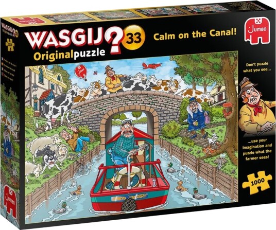 Wasgij Original 33 Puslespill Calm on the Canal! 1000 Brikker