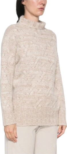 Fabiana Filippi Dame Strikkevarer Beige XS,