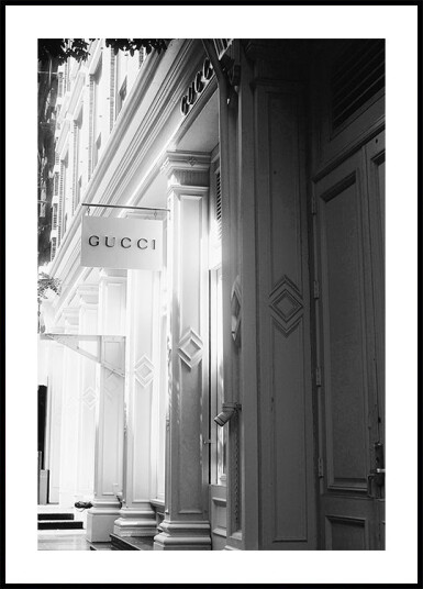 Gucci Storefront Black & White Plakat Plakat / 100x150cm