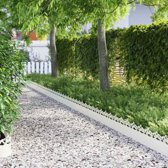 vidaXL Plenkanter 30 pcs Hvit 103 x 0,05 x 22 cm Stål