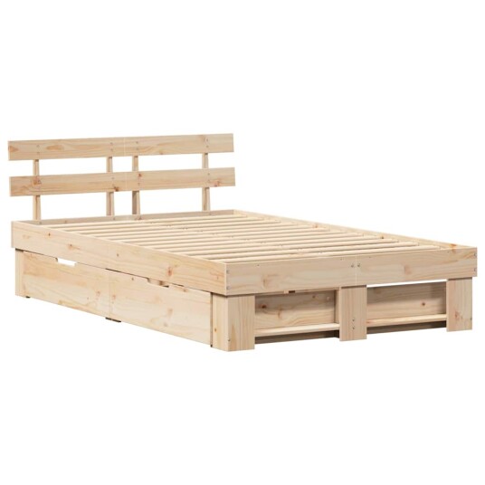 Sengestel med skuffer 140x190 cm Solid Furutre