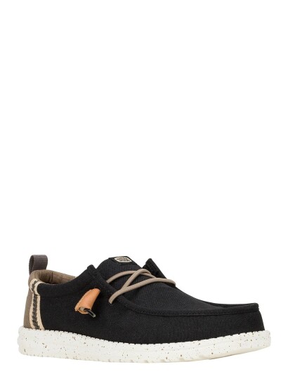 Hey Dude Wally Summer Linen Black 43