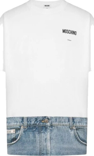 Moschino unisex Topper Hvit S,