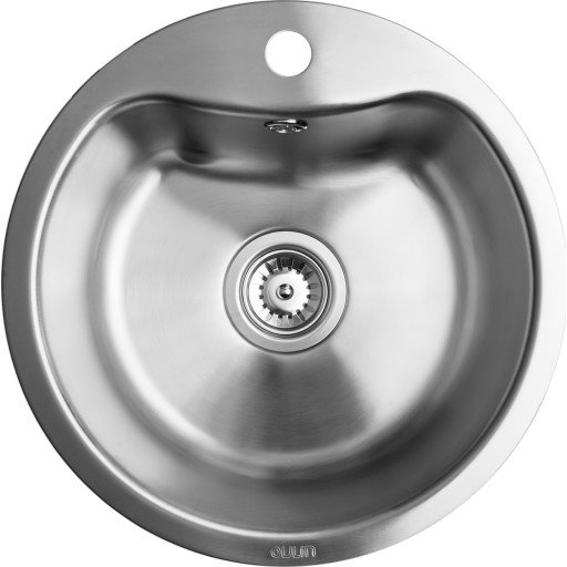 Secher Tønder BK1 kjøkkenvask Ø 43,5 cm rustfritt stål