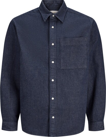 Jack & Jones Jorfrederiksberg Washed Denim Ls Navy L
