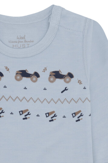 Hust & Claire Baloo Playing ull/bambus body baby blue 62