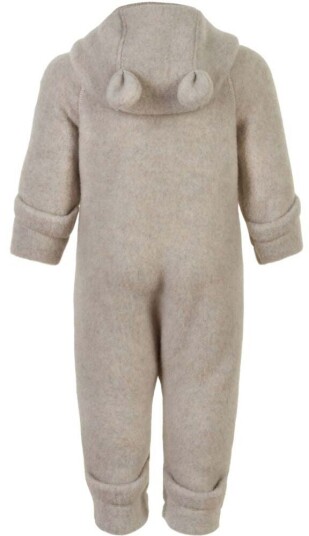 Mikk-line Jumpsuit Ull med Ører Melange Offwhite 80 Mikk-line Jumpsuit Ull med Ører Melange Offwhite 80