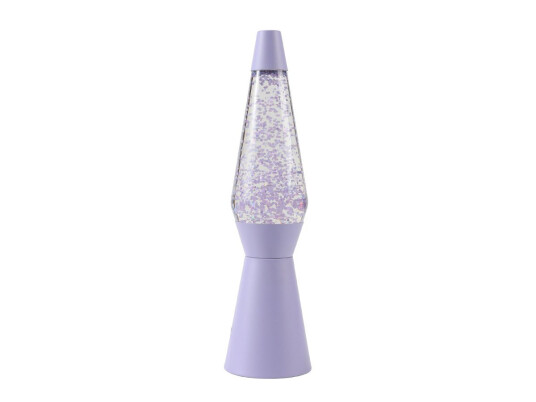 iTotal Spaceship Glitter Lavalampe 40 cm Pastell Lilla