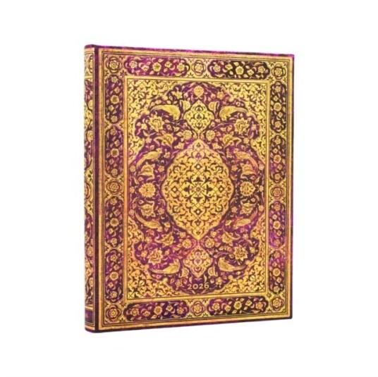 2026 The Orchard (Persian Poetry) Ultra 12 month Day at a Time Hardcover Flexi Dayplanner 2026 (Elastic Band Closure)