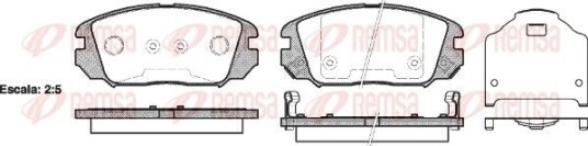 Bremseklosser REMSA 1204.02 Bremseklosser REMSA 1204.02