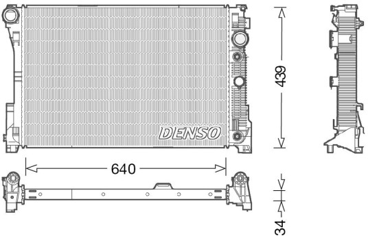 Radiator DENSO DRM17048 Radiator DENSO DRM17048