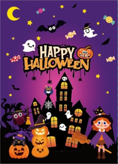 8 stk Lilla Halloween Godteposer i Papir Spøkelseshus Halloween 97812