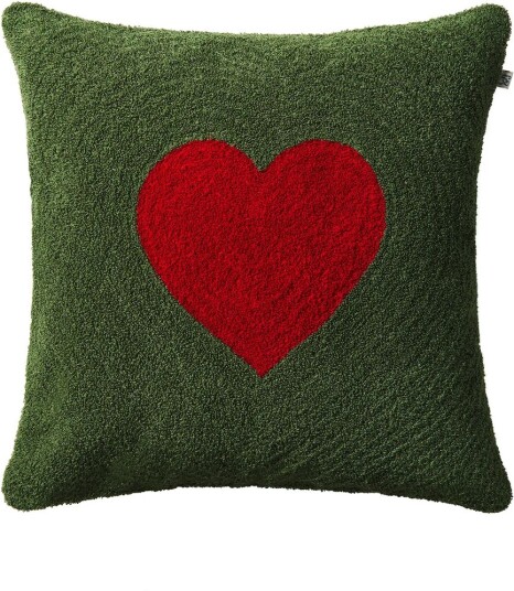 Chhatwal & Jonsson Love putetrekk 50x50 cm Forest green-red