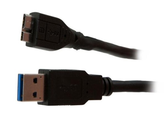 Synergy USB-A til Micro-B Kabel 3.0 3m Svart