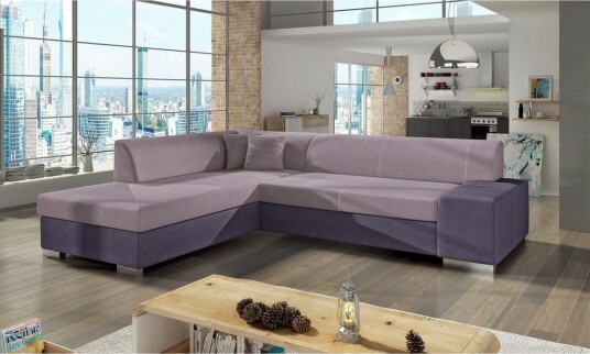 Seksjonssofa Eltap Porto 278x217x74 cm Soro 61 Soro 65 Rosa Lilla Venstre Seksjonssofa Eltap Porto 278x217x74 cm Soro 61 Soro 65 Rosa Lilla Venstre