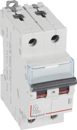Legrand DX³ MCB automatsikring D2 2P 2M 10/16kA