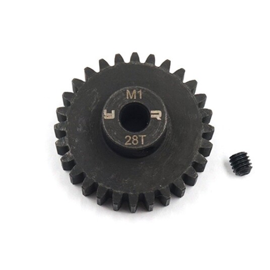Yeah Racing MG-10018 28T HD Steel Mod1 5mm Bore Motor Gear Pinio