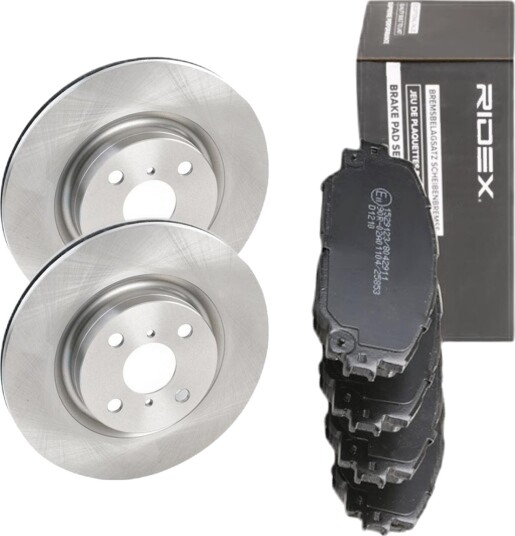 Bremseskiver og -klosser RIDEX 3405B3153