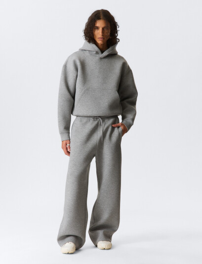 Weekday Loose Fit Scuba Sweatpants Grey M