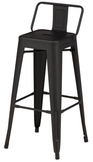 Venture Design Tempe barstol Metall/matt svart Svart