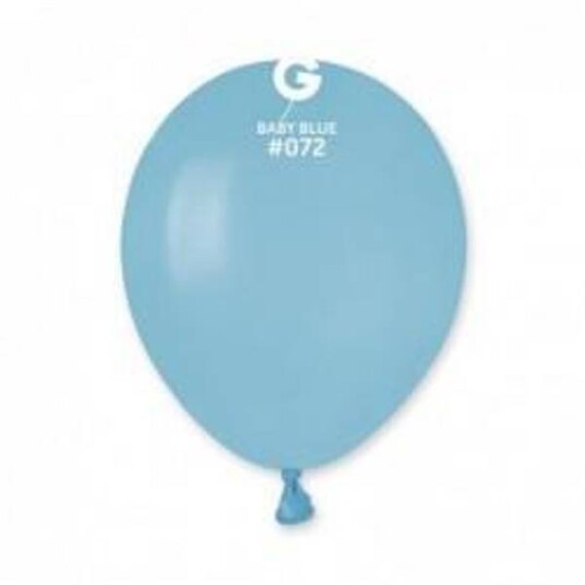 072 Gemar lateksballonger lyseblå /  Baby Blue 13cm 100stk