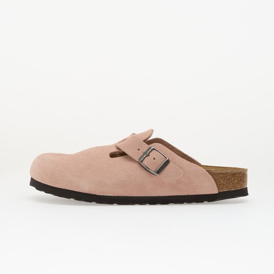 Birkenstock Joggesko Boston Suede Leather Pink Clay EUR 39