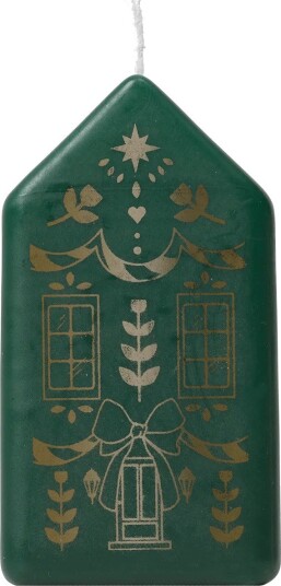 Broste Copenhagen Casa blokklys Dark Green Gold