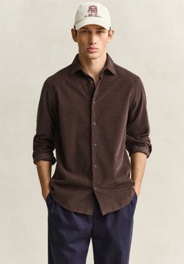 Gant Reg Baby Cord Shirt Brown L