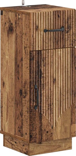vidaXL Baderom Oppbevaringsskap HOORN Gammelt tre 30 x 31 x 77 cm