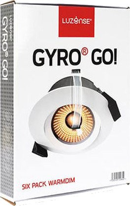 Unilamp Gyro Go 6 Pack 8W WarmDim Matt Hvit