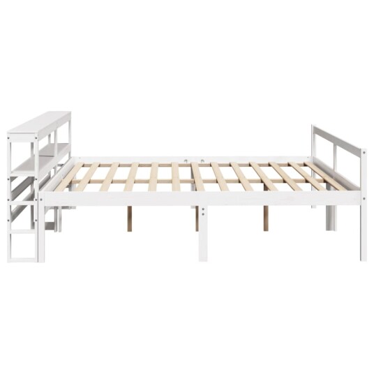 Seniorseng med hodegavl hvit 180x200 cm heltre furu Seniorseng med hodegavl hvit 180x200 cm heltre furu