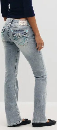True Religion Becca Bootcut Jeans Dameklær - Blå