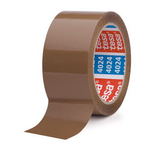 Tesa 04100 00228 00 Pakketape preget 66 m x 50 mm brun Maskintilbehør & forbruk