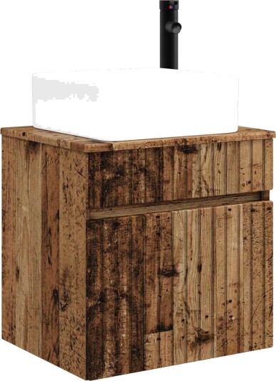 Vegghengt servantkommode Gammelt tre 49 x 41 x 63 cm Vegghengt servantkommode Gammelt tre 49 x 41 x 63 cm