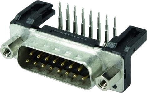 Harting D-Sub Kobling 10 Mo 7,5 A Svart Rustfritt Stål