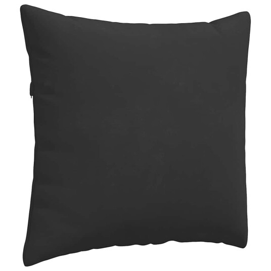 Sofaputer 2 pcs Svart 50 x 50 cm stoff