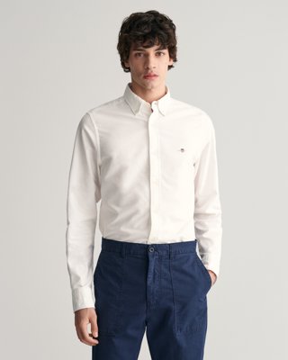 GANT Slim Fit Oxford Shirt White GANT Slim Fit Oxford Shirt White