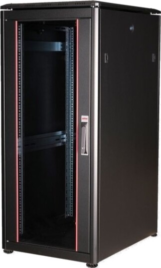 Roline 26.21.0222 Frittstående Hylle 26U 600 Kg Rack Skinner Justerbare Bein 60.7 Kg