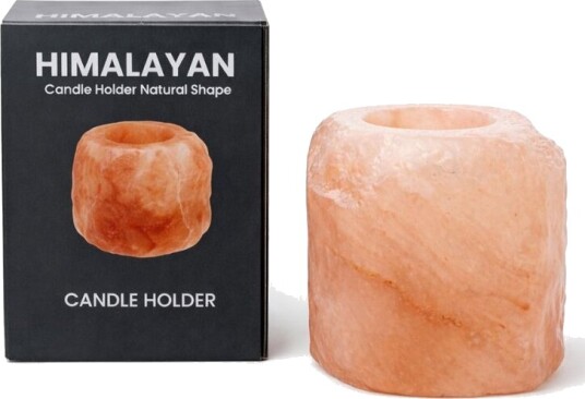 Goodlife himalayan salt candle holder natural shape