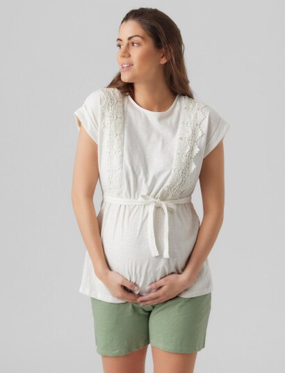 Mamalicious Mlalisa Mary Cap Jrs Top 2F. Noos White S