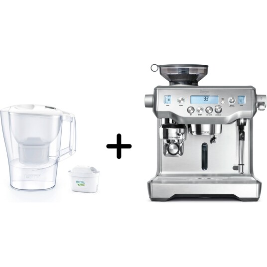 Sage BES980 The Oracle espressomaskin + Brita Aluna filterkanne Sage BES980 The Oracle espressomaskin + Brita Aluna filterkanne