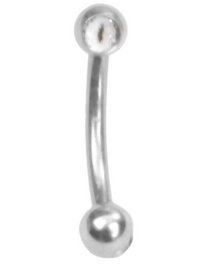 Utgått The Eye White 1.2 x 8 mm Øyenbrynspiercing