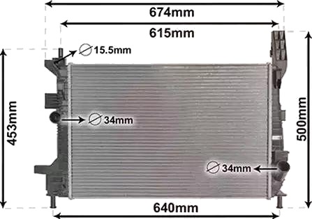 VAN WEZEL 18002602 Radiator motorkjøling