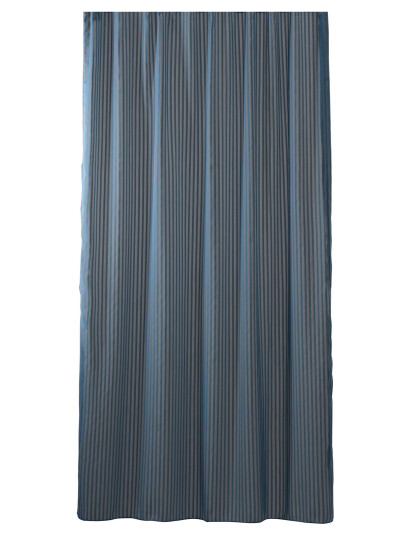 compliments Lines Shower Curtain W/Eyelets 200 Cm - Blue - 140X200CM